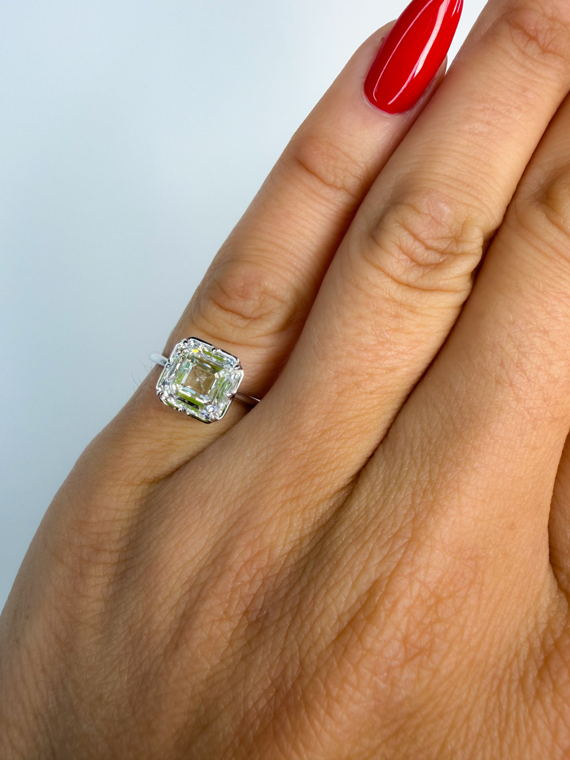 The Ride-or-Die Asscher Pinky Ring