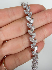 La Plume Pear Tennis Bracelet