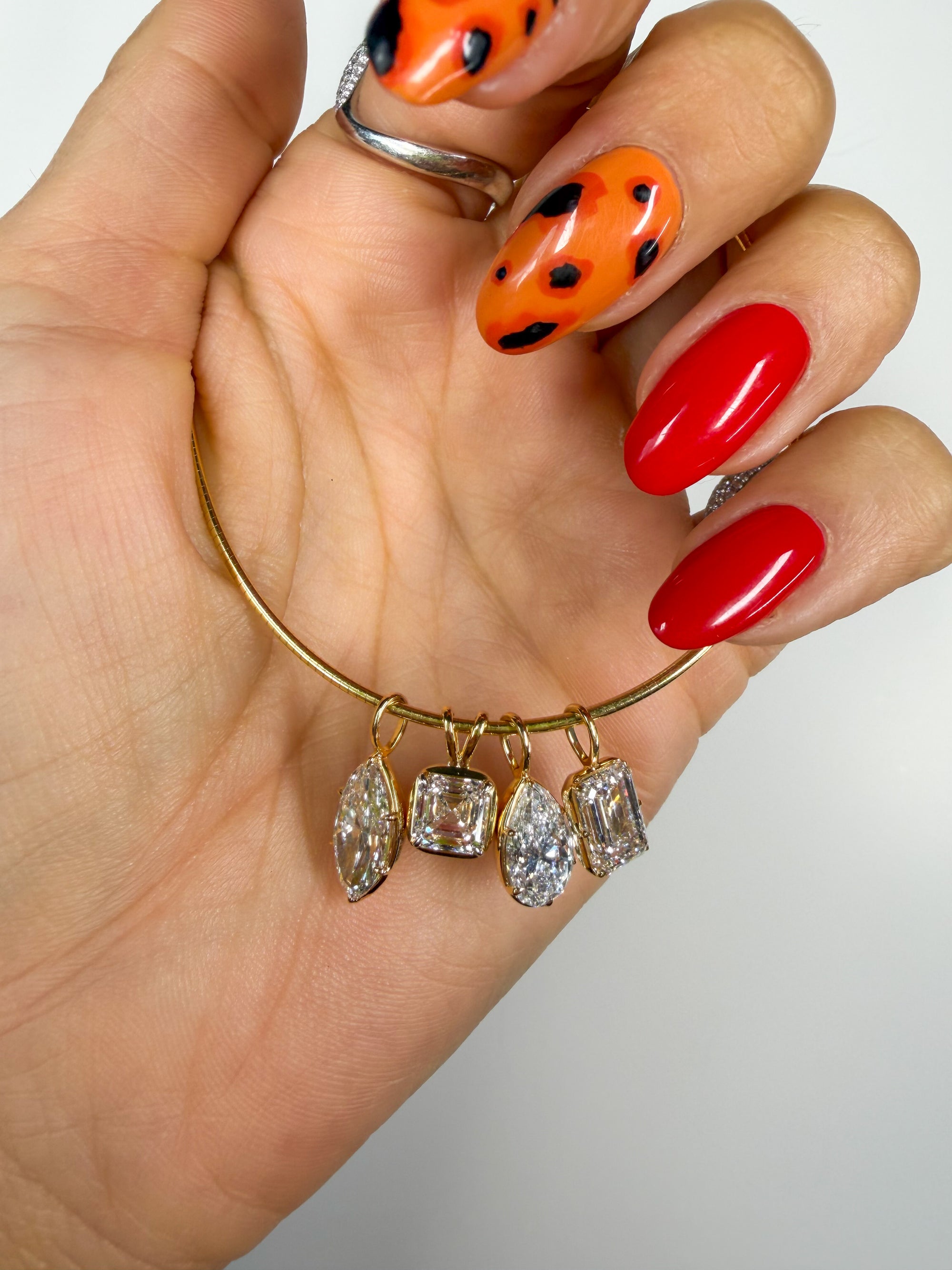 Georgian Asscher Pendant Necklace