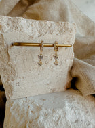 Short Crystal Drop Earrings