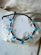 Blue Topaz & Spinel Necklace