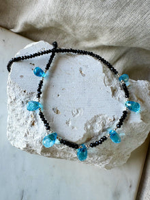 Blue Topaz & Spinel Necklace