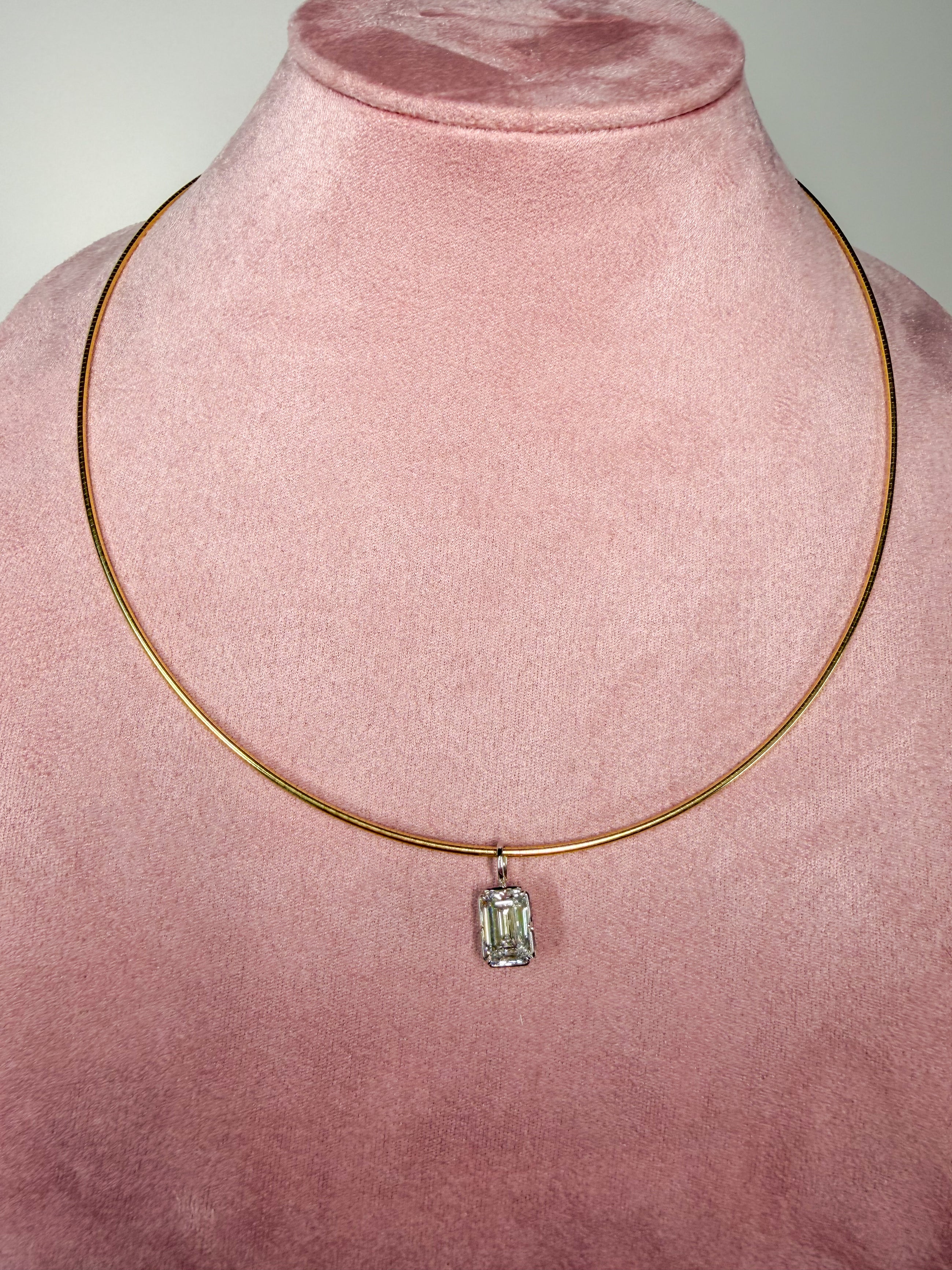 Georgian Emerald Pendant Necklace