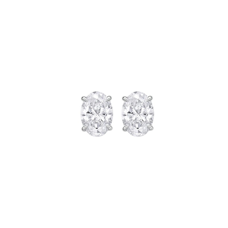 The Allure - Oval Cut 3ctw Diamond Studs