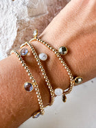 Pyrite Drop Bracelet