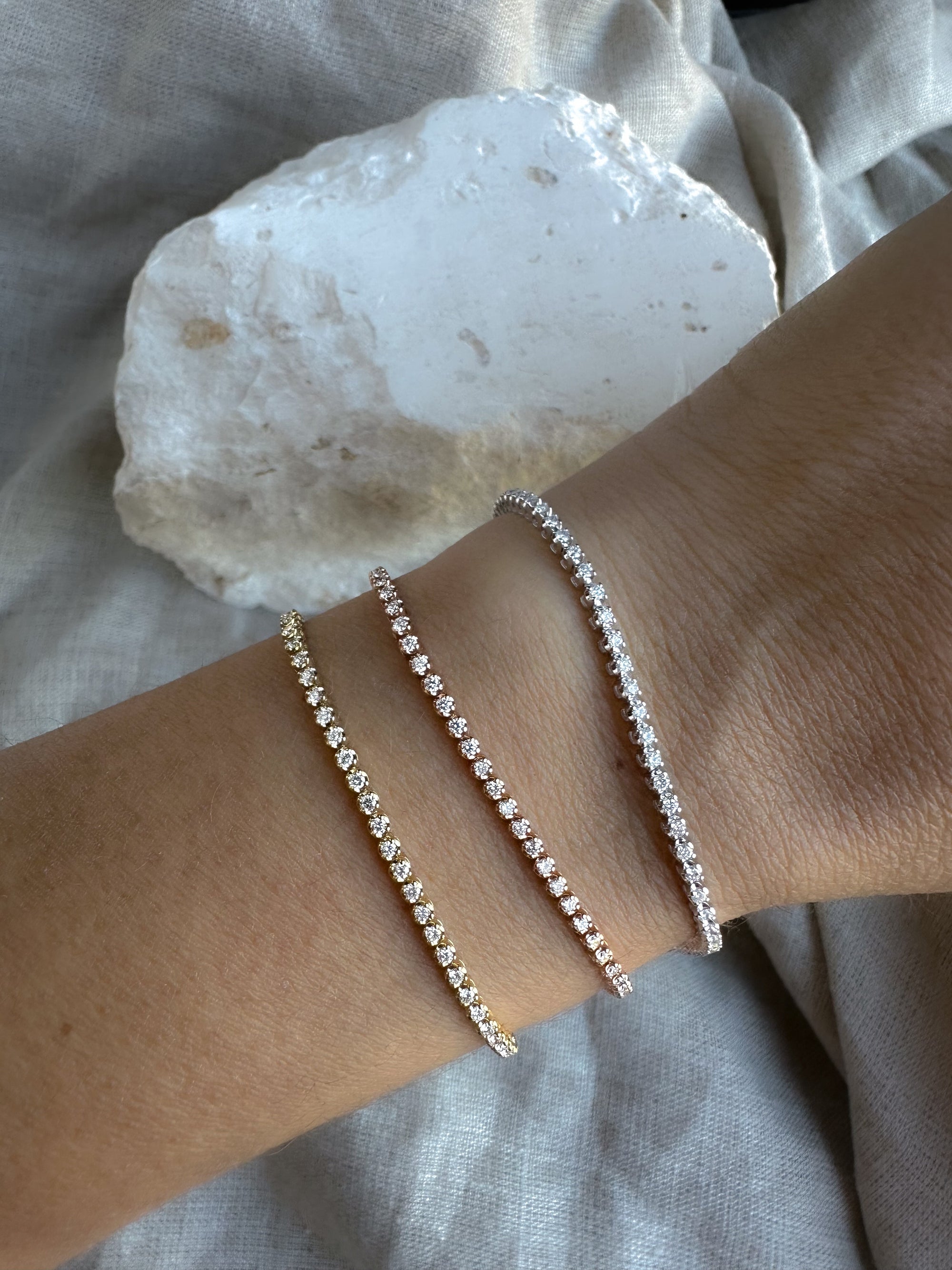 Baby Diamond Tennis Bracelet
