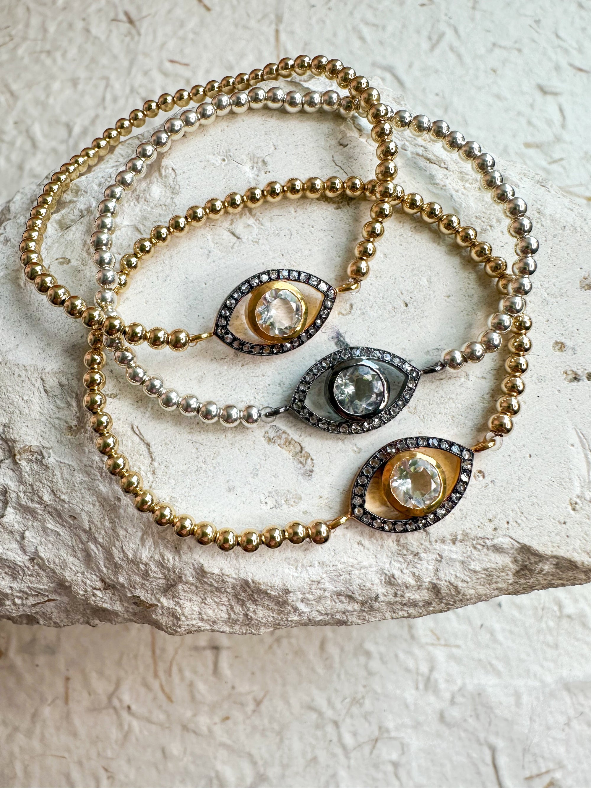 Black Diamond Eye Bracelet