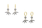 Seraphine Heart Sparrow Earrings