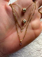 Pink Sapphire Link Necklace