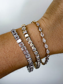 Bold Bezel Emerald Tennis Bracelet