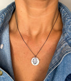 Crystal Hamsa Pearl Necklace