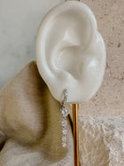 Long Crystal Drop Earrings