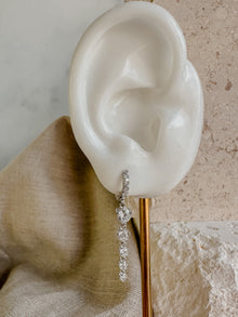 Long Crystal Drop Earrings
