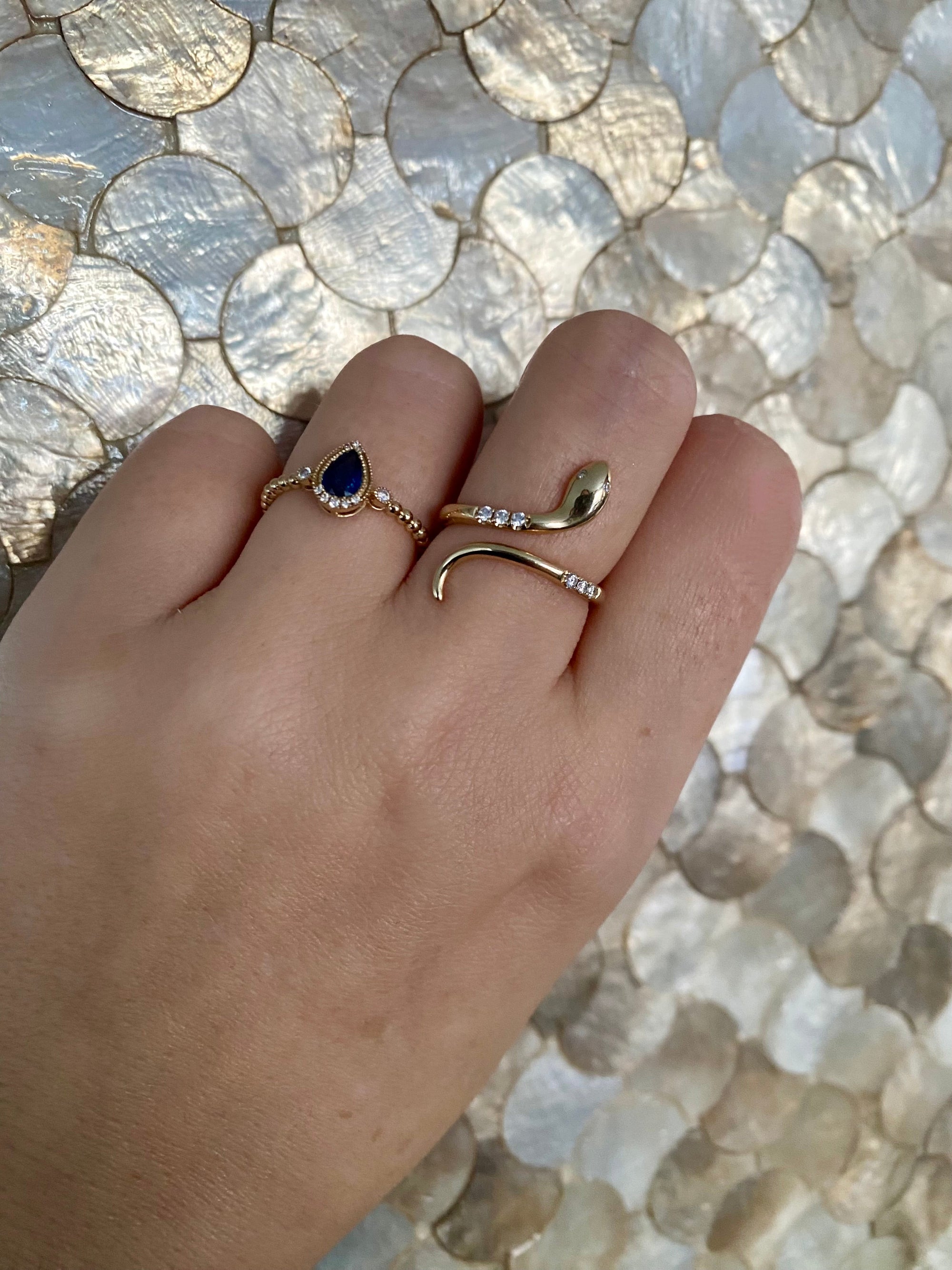 Diamond Snake Ring