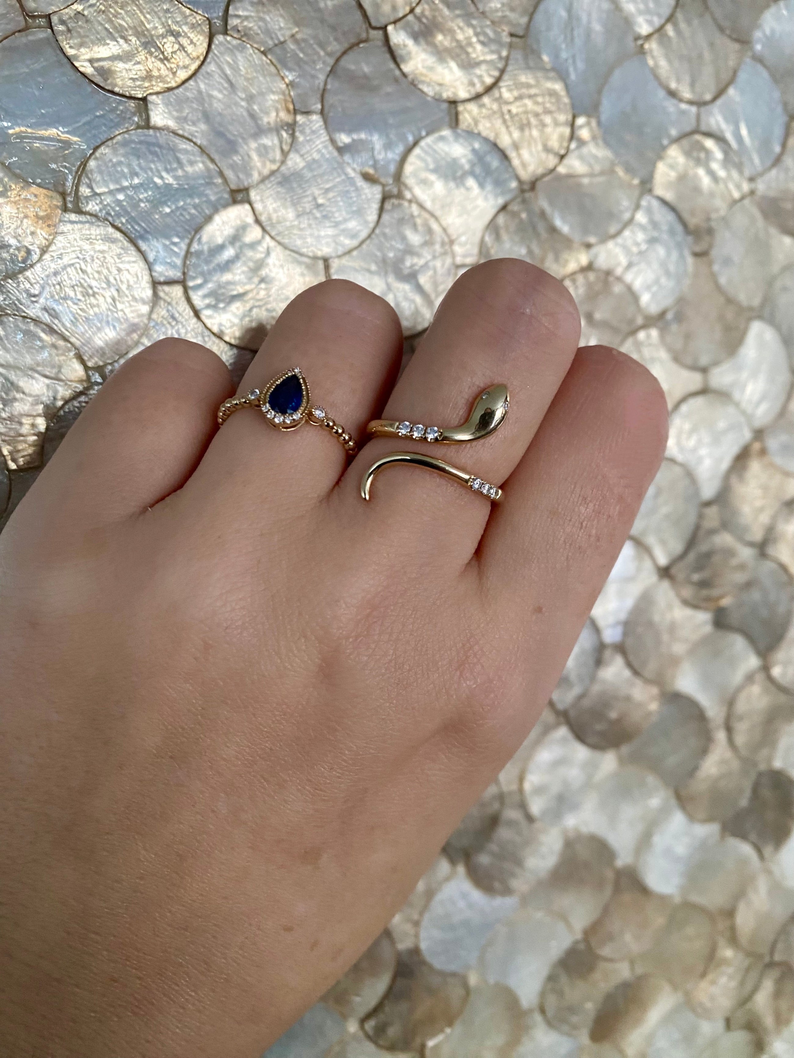 Diamond Snake Ring