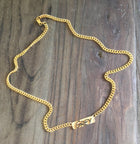 Custom 3D Gold Nameplate Necklace