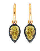 The Seraphine Yellow Pear Diamond Earrings