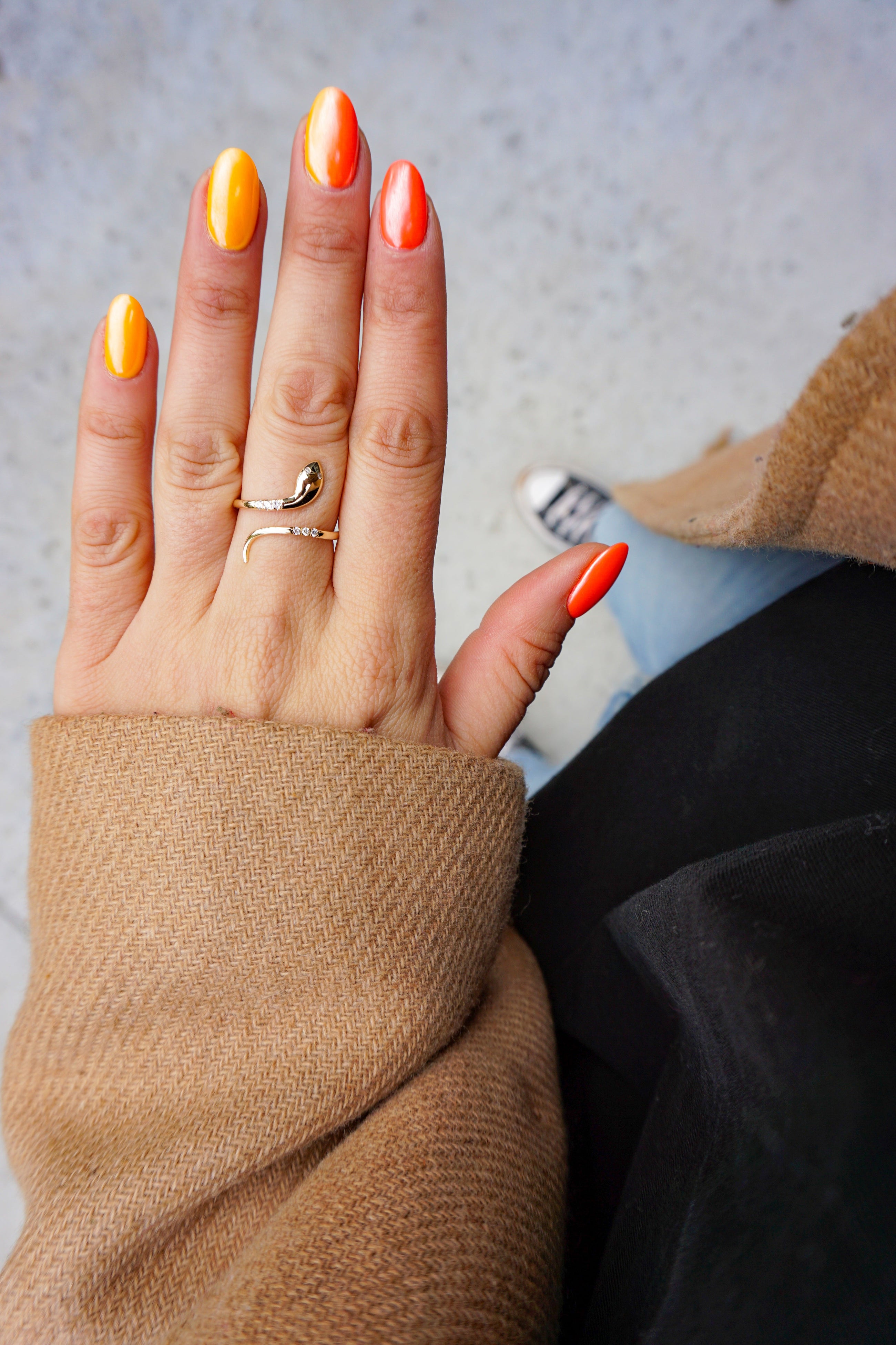 Diamond Snake Ring