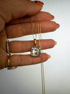 The Antique Rose Cut Cushion Pendant