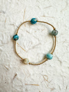 The Orbit Blue Agate Bracelet