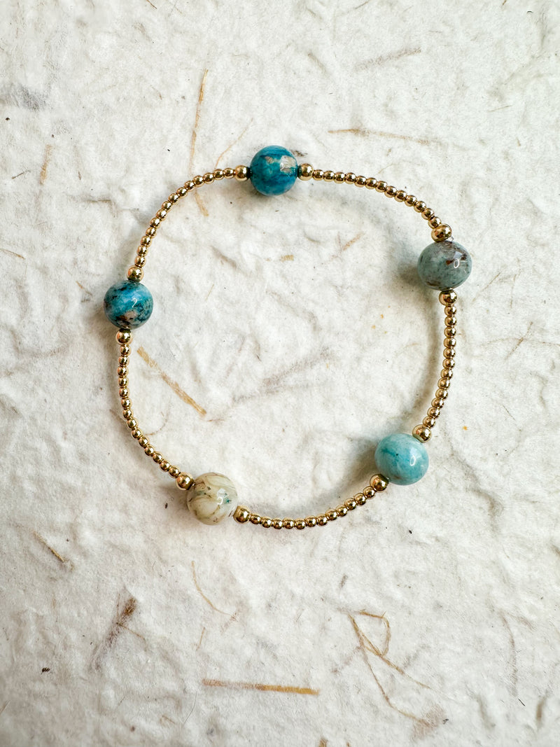 The Orbit Blue Agate Bracelet