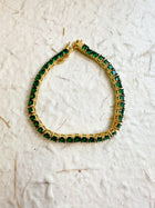 Green Tennis Bracelet