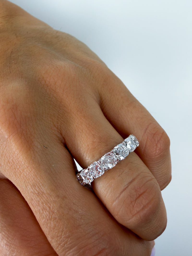 The Iconic Cushion Cut Eternity Band
