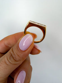 The Bar Baguette Ring