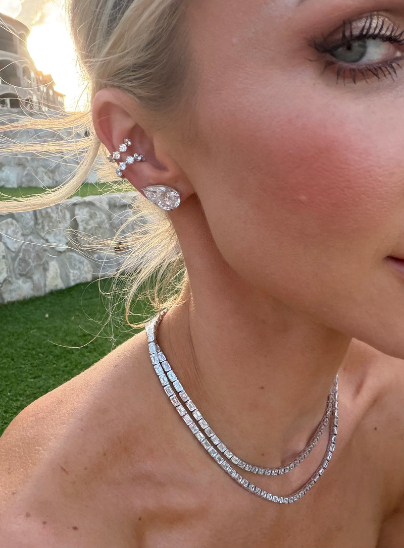 Margot Pear Diamond Studs