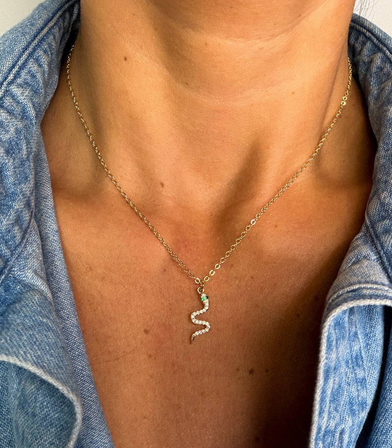 Crystal Serpent Necklace