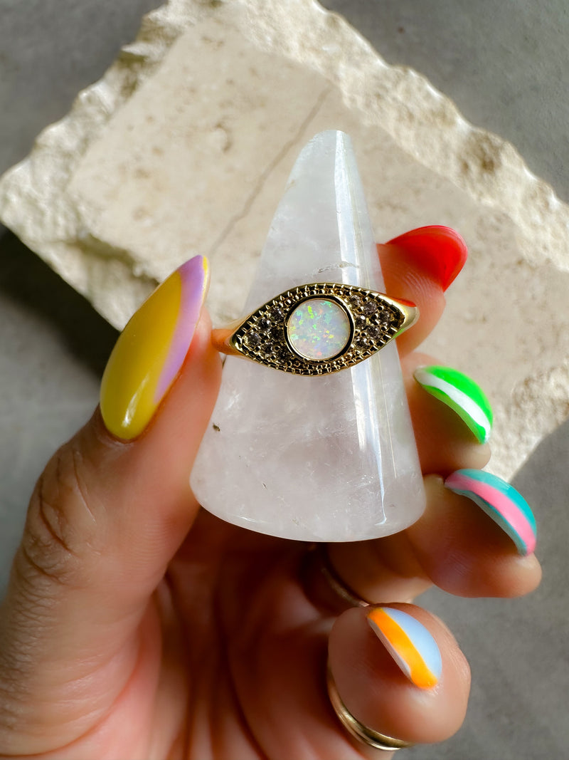 Opal Eye Ring