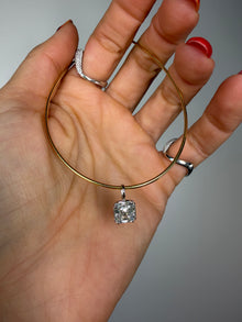 Georgian Asscher Pendant Necklace
