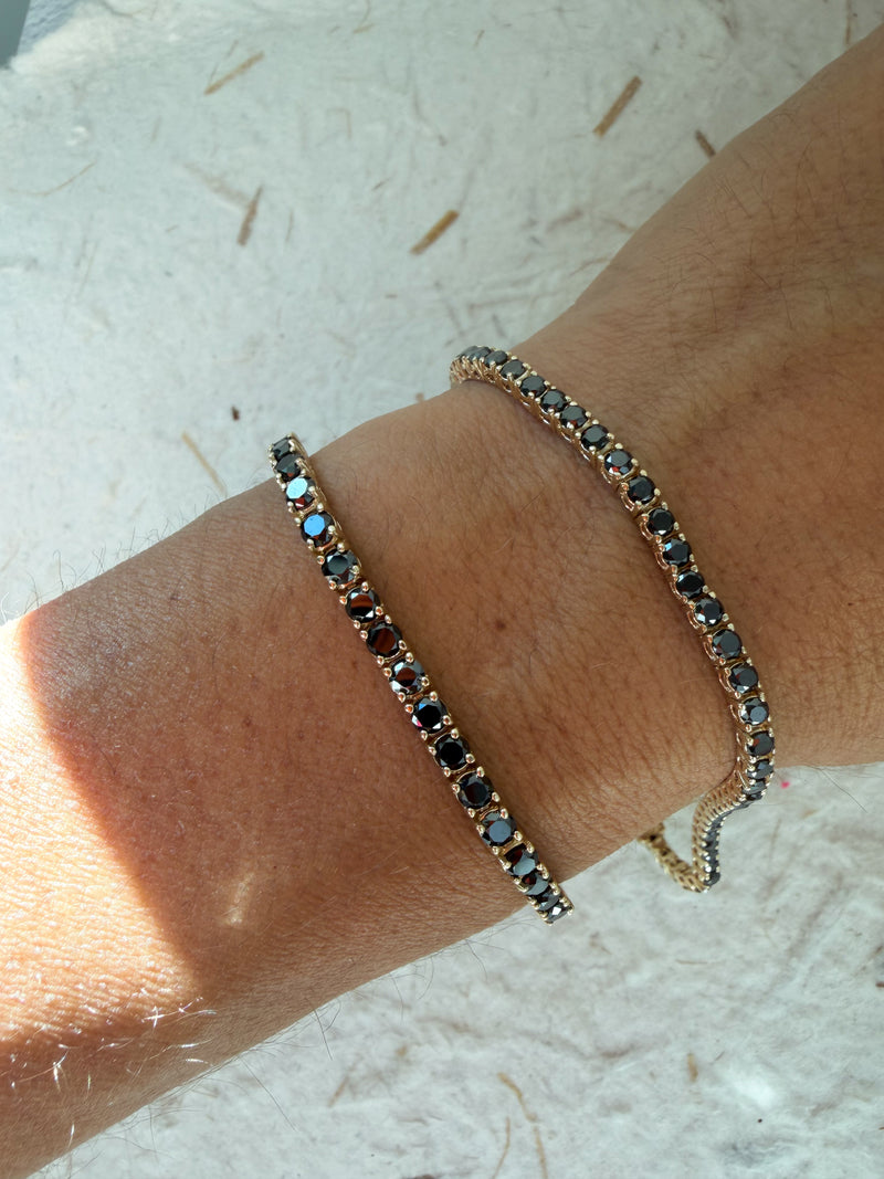 The Black Diamond Tennis Bracelet