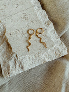 Gold Snake Earrings