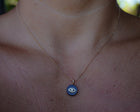 Mini Diamond Eye Amulet Necklace
