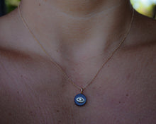 Mini Diamond Eye Amulet Necklace
