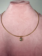 Georgian Asscher Pendant Necklace