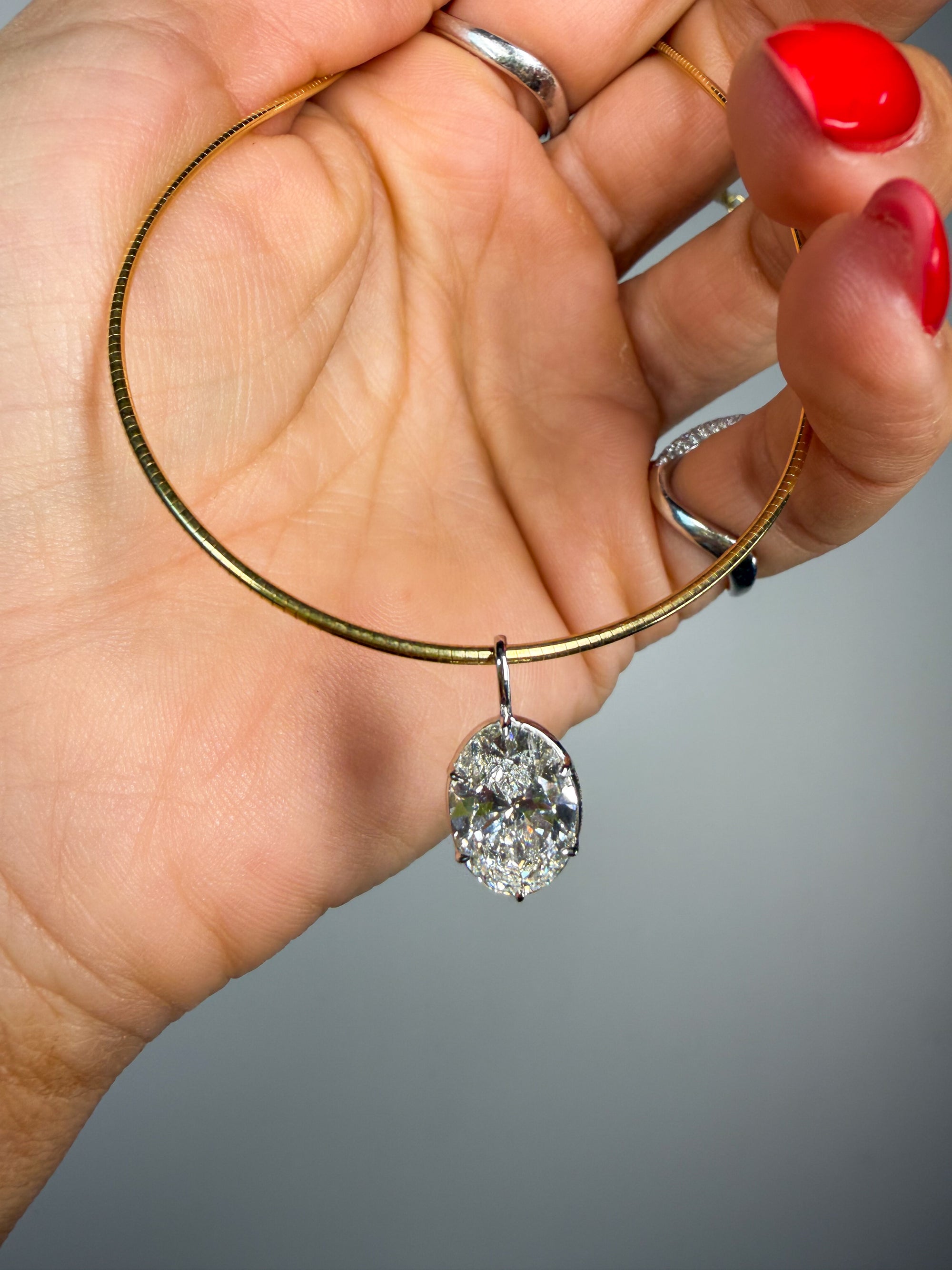 Georgian Oval Pendant Necklace