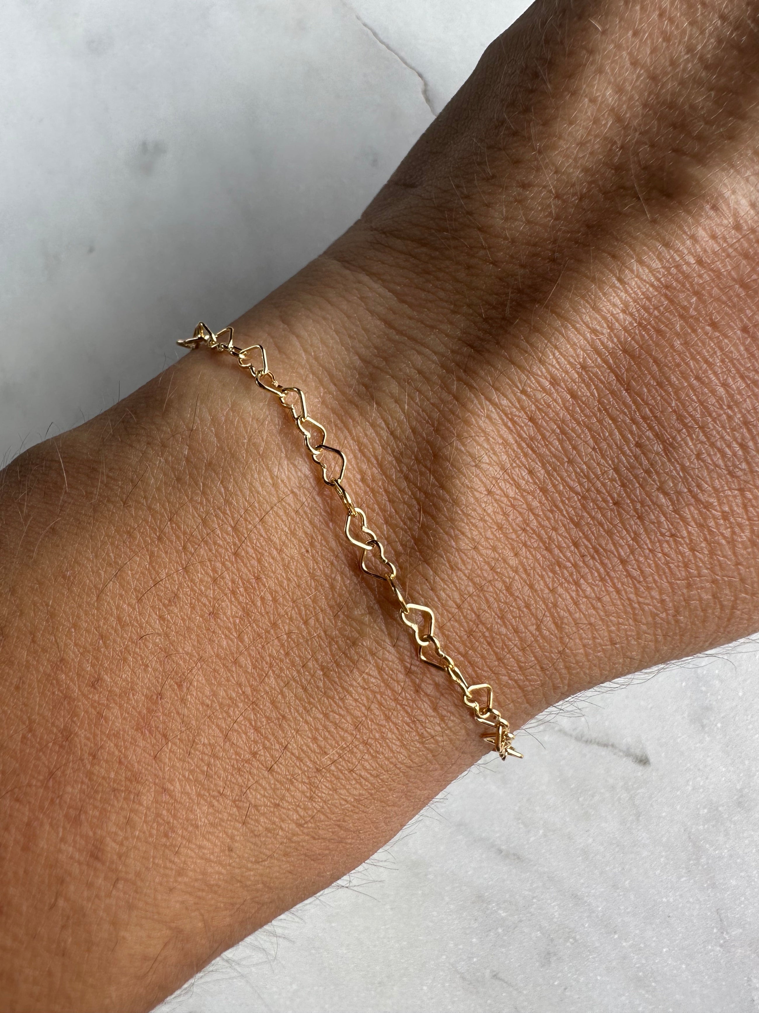 Heart Chain Bracelet
