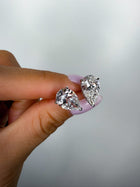 Spiked Pears - 8ctw Diamond Studs
