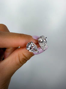 Spiked Pears - 8ctw Diamond Studs