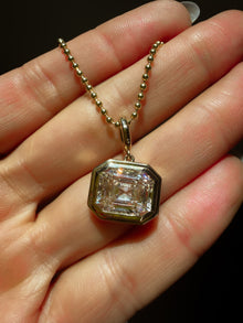 Big Bezel Emerald Pendant