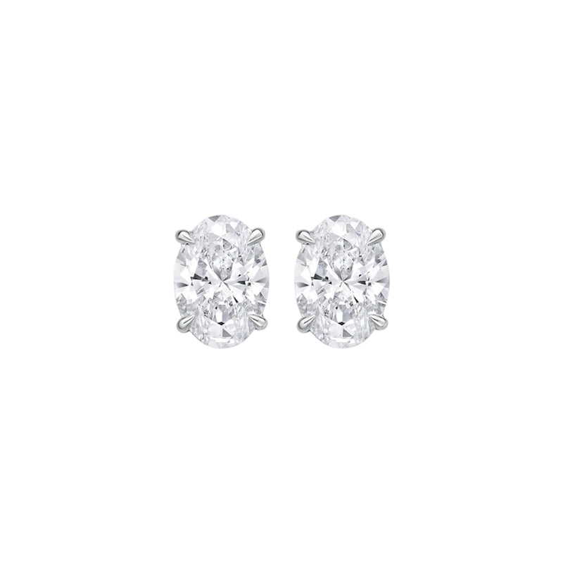 The Fearless Ones - Oval Cut 6ctw Diamond Studs