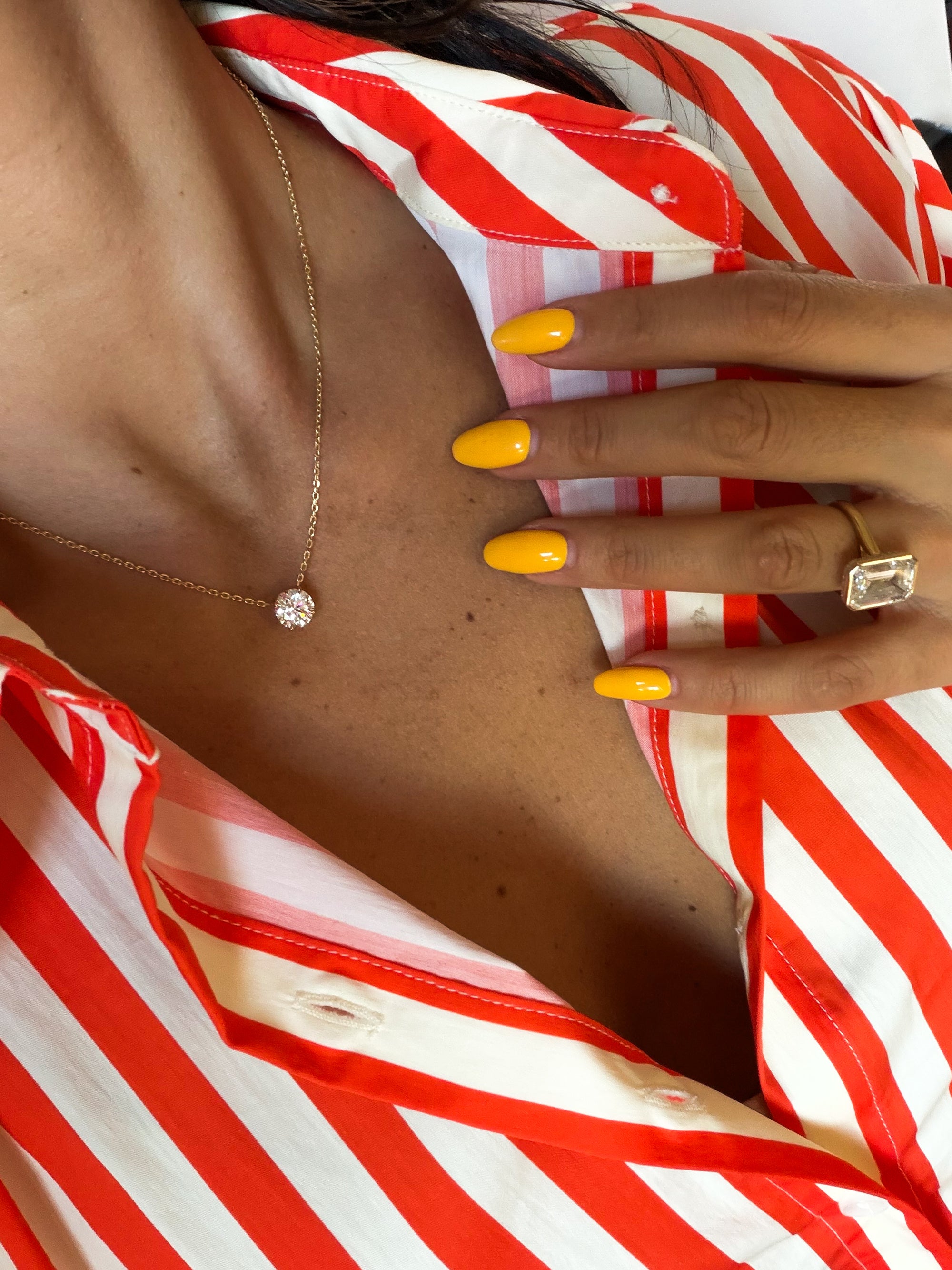 Two Carat Solitaire Necklace