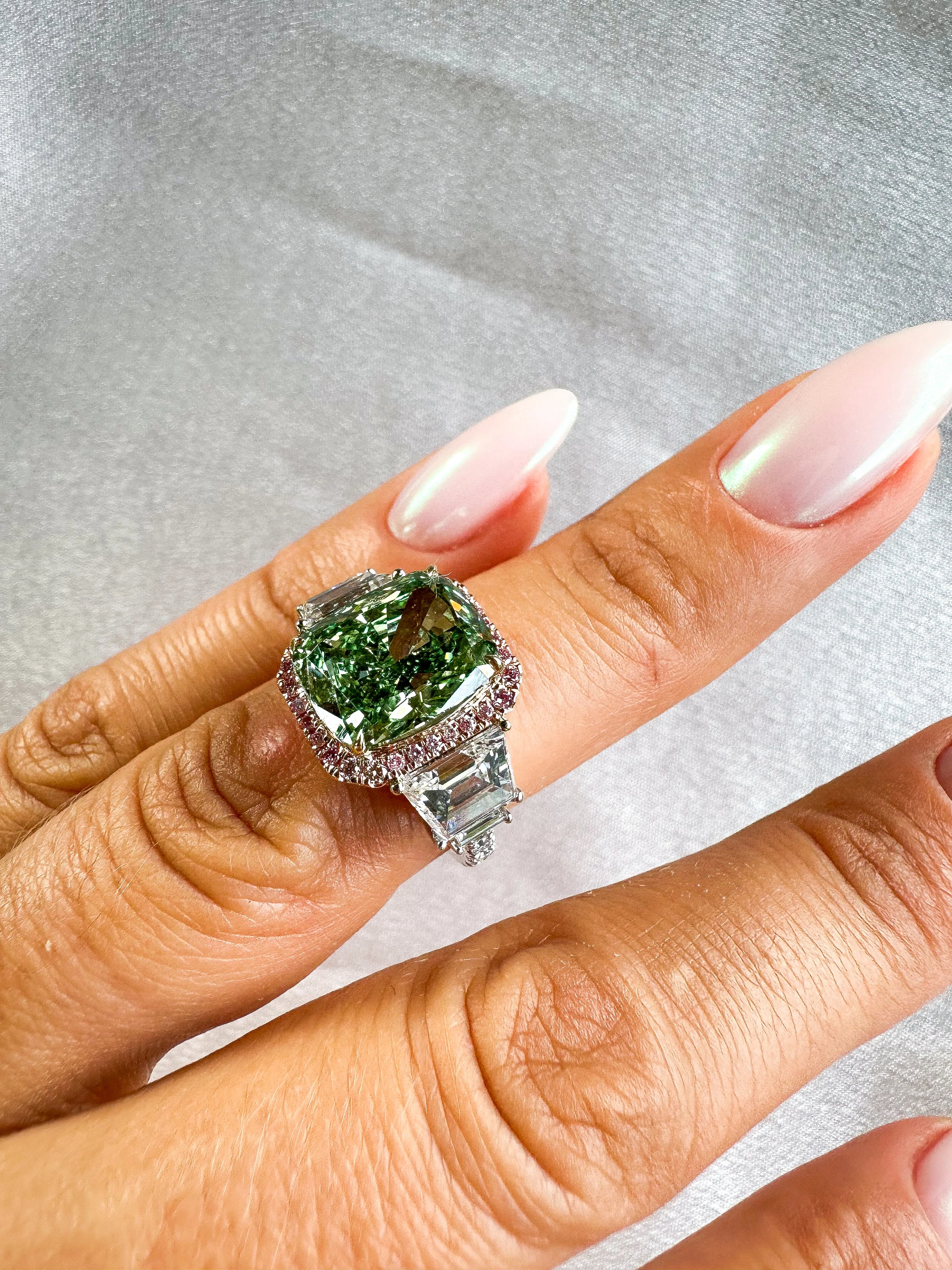 The Green Envy Diamond Ring