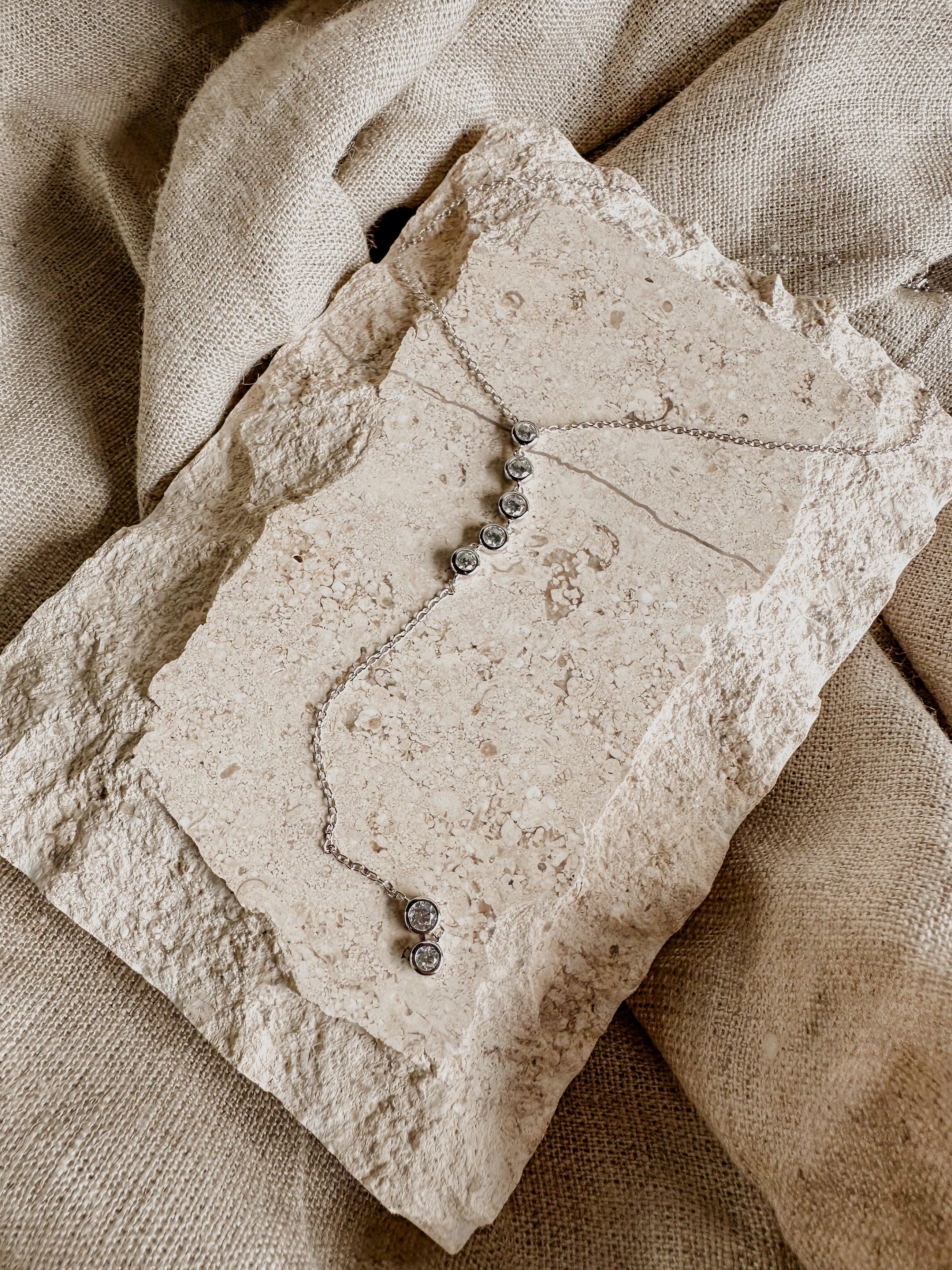 Crystal Lariat Necklace