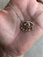 Diamond Eye Shaker Necklace
