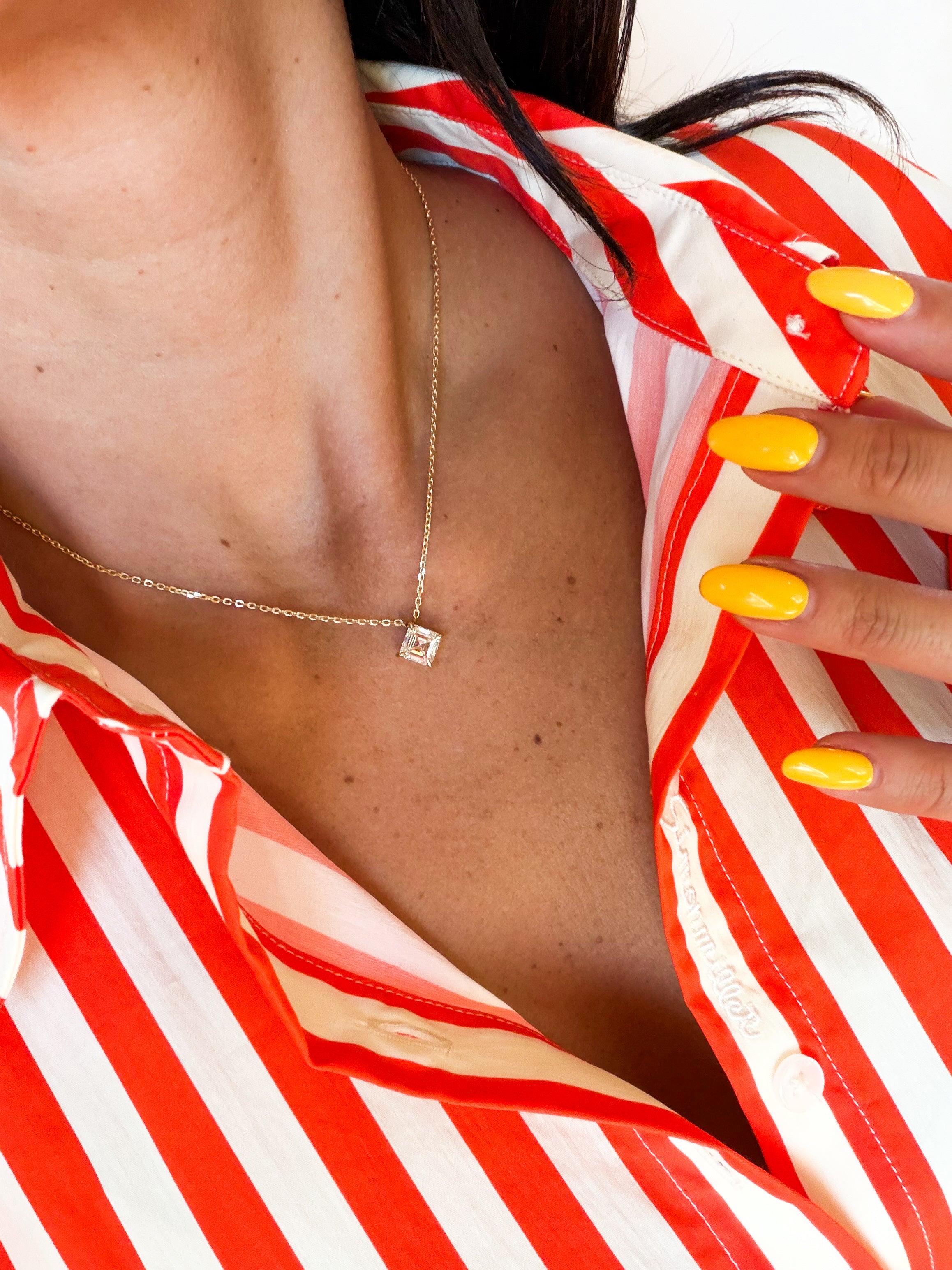 Two Carat Solitaire Necklace