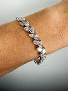 La Plume Pear Tennis Bracelet