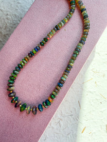 Midnight Fire Opal Necklace